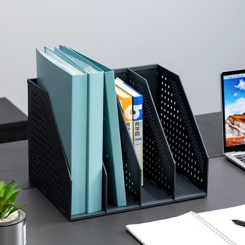 DELI 78996 접이식 4링크 파일 프레임 사무실 데스크탑 다층 파일 랙 신축성 파일 랙