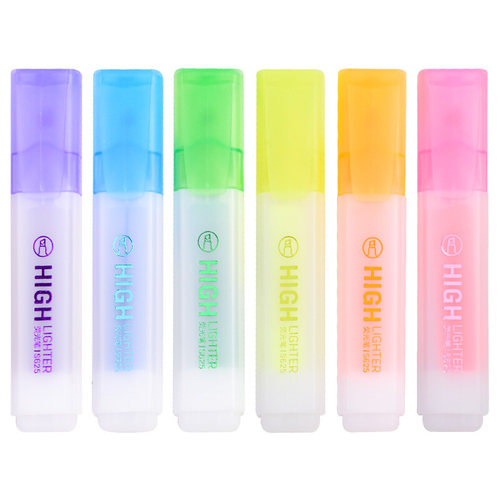 得力S625荧光笔 记号笔荧光标记笔 粗划重点做笔记学生用彩色笔