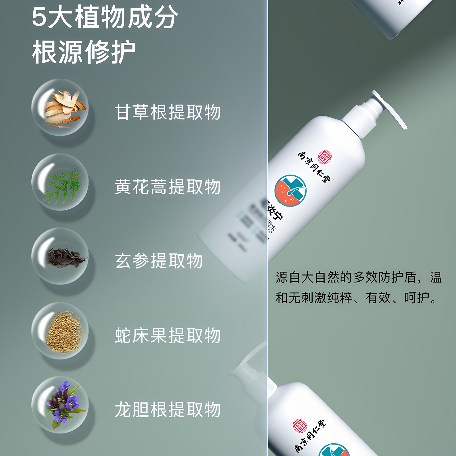 南京同仁堂毛炎宁氨基酸洗发露头皮毛囊控油清爽正品官网