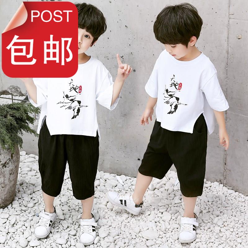 0儿22童民族风短袖1唐装男童6岁夏装3宝宝哈伦裤套装5中国风演出|ruв категории Женская одежда, костюм/национальная одежда/театр костюм, костюм/китайский стиль одежды, пальто - от Buy2taobao.com для оказания профессиональной услуги покупки агента Taobao