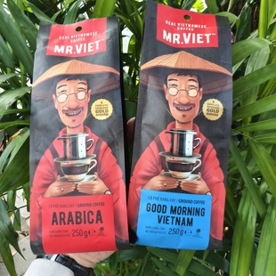 代购越南本土咖啡豆MR.VIET醇浓香滴漏阿拉比卡手冲现磨