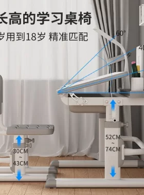 尊眠儿童学习桌小学生可升降