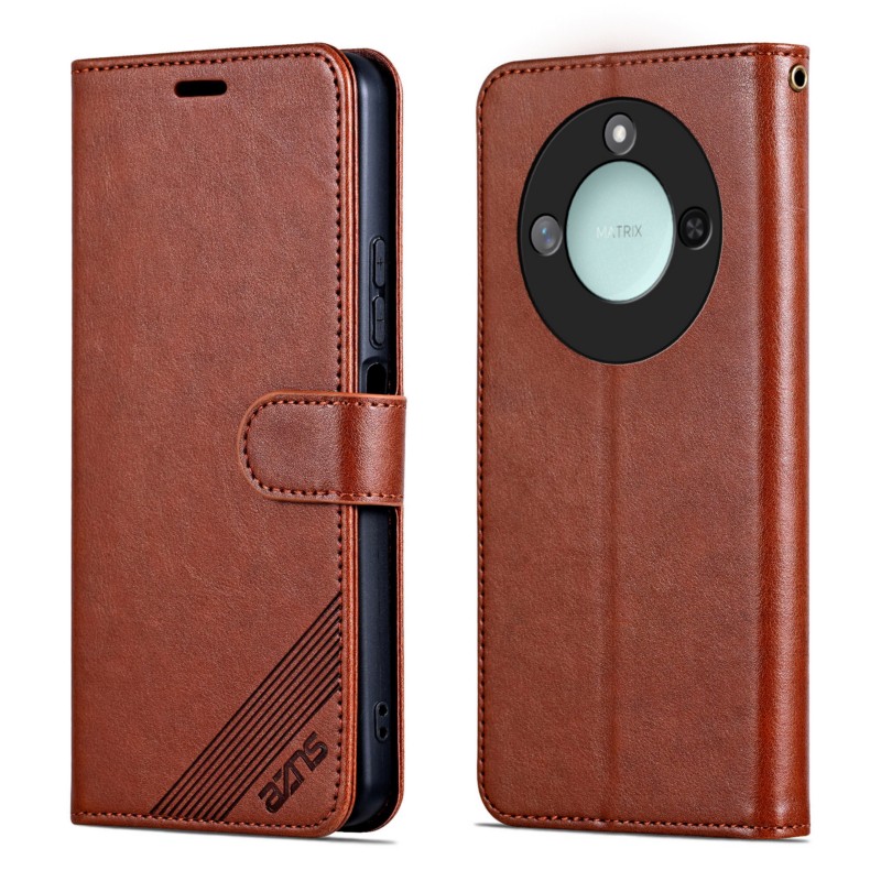 适用荣耀X9C SMART手机壳皮夹荣耀BRC一NX1保护套翻盖荣耀BRC-NX1外壳6.80英寸硅胶男士磁扣膜防摔潮女全包钱