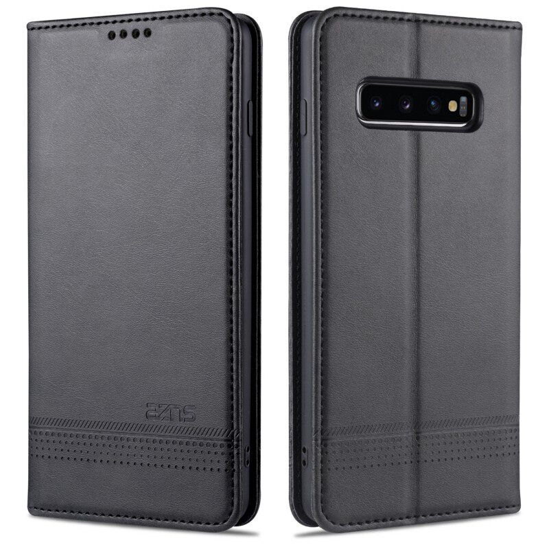 适用三星galaxy S10+手机壳翻盖S10PLUS外壳6.4寸G9750保护套皮夹盖乐世防摔SM一G975F新款SMG9750软壳s10pIU