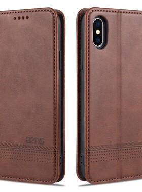 适用iPhoneX手机壳翻盖ipX保护套5.8寸苹果x外壳插卡a1901男士MQA82CH/A钱包款MQCR2LL/A硅胶a1865插卡MQC22J