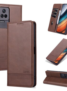 适用POCO F4手机壳翻盖小米22021211RG外壳皮夹POCOF4保护套6.67英寸小米22021211RIpoco全包pocophone插卡p0