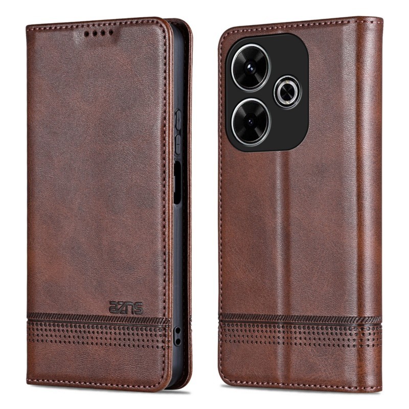 适用小米POCO M6 4G手机壳6.79英寸外壳皮夹保护套翻盖poco防摔pocophone钢化膜p0c0潮女poc0插卡硅胶磁扣新?