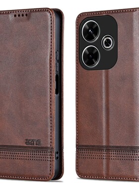 适用小米POCO M6 4G手机壳6.79英寸外壳皮夹保护套翻盖poco防摔pocophone钢化膜p0c0潮女poc0插卡硅胶磁扣新?