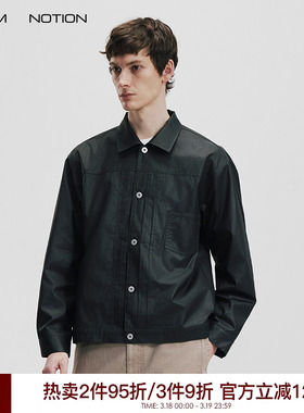 WHIMNOTION 26SS「蜡面皮感TYPE1」进口SUPIMA匹马棉夹克外套百搭