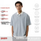 休闲百搭抗皱短袖 WHIMNOTION 25SS假两件撞色拼接华夫格polo衫 T恤