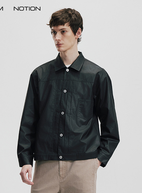 WHIMNOTION 26SS「蜡面皮感TYPE1」进口SUPIMA匹马棉夹克外套百搭