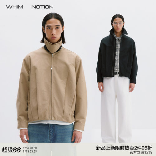 WHIMNOTION 26AW「气球哈灵顿」高密长绒棉夹克休闲高级感外套