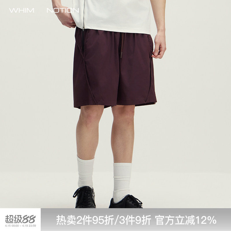 WHIMNOTION 26SS「活页贯穿结构」3M速干轻薄运动短裤休闲五分裤
