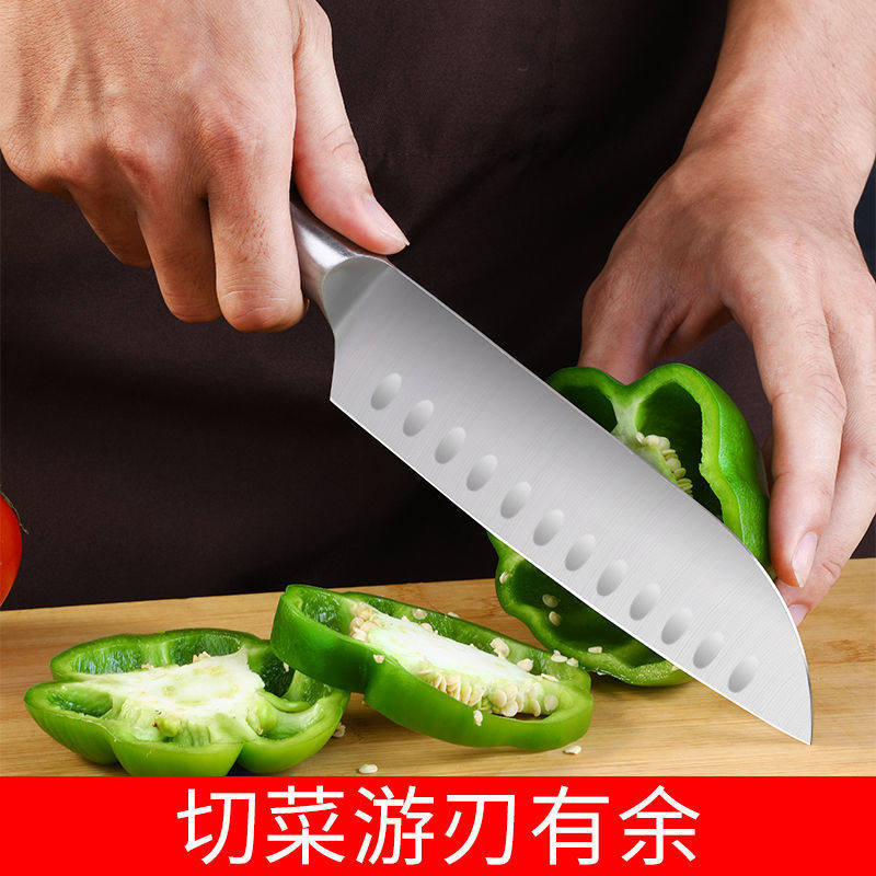 一体不锈钢水果刀家用刀具多功能厨房切菜刀切片刀寿司刀厨师专用