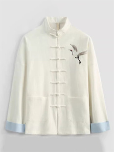 中老年唐装男秋冬季长袖套装外套汉服男款中山装古装服装新中式