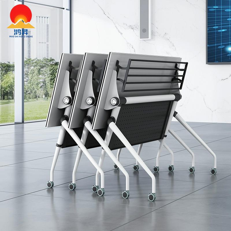 折叠会议桌培训桌椅组合可移动拼接折叠职员办公学生课桌长条桌