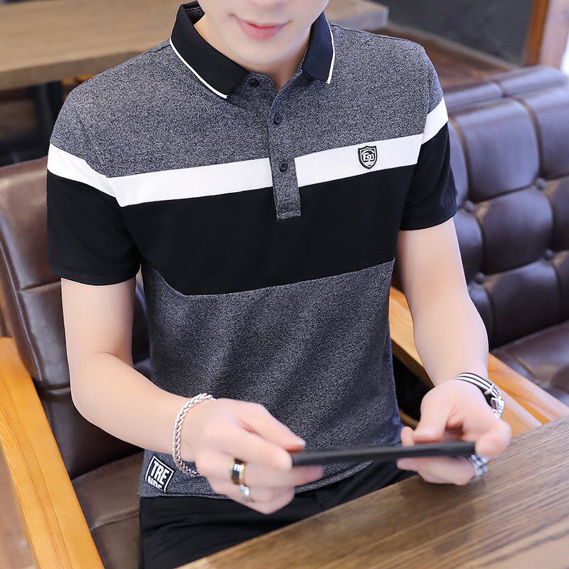 2020 Short sleeved T-shirt summer men's wear Self cultivation man polo Korean Edition half sleeve Youth clothesin the Men's clothing, T-shirt  category - from Buy2taobao.com to provide professional Taobao agent buy service