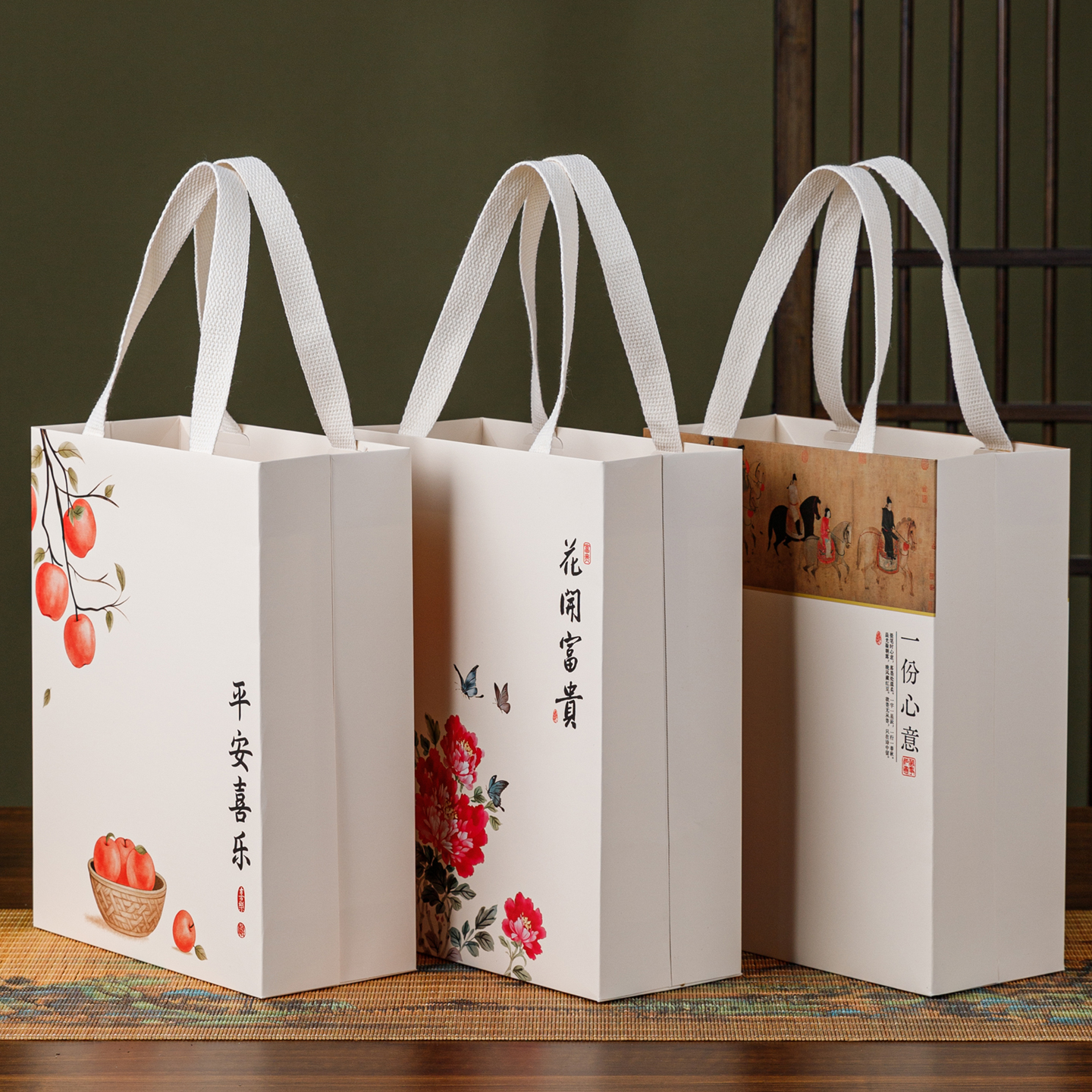 茶叶手提袋外包装通用礼品袋手拎袋复古加厚内嵌茶叶纸袋高档定制