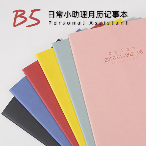 whatever皮质软面B5月计划小助手