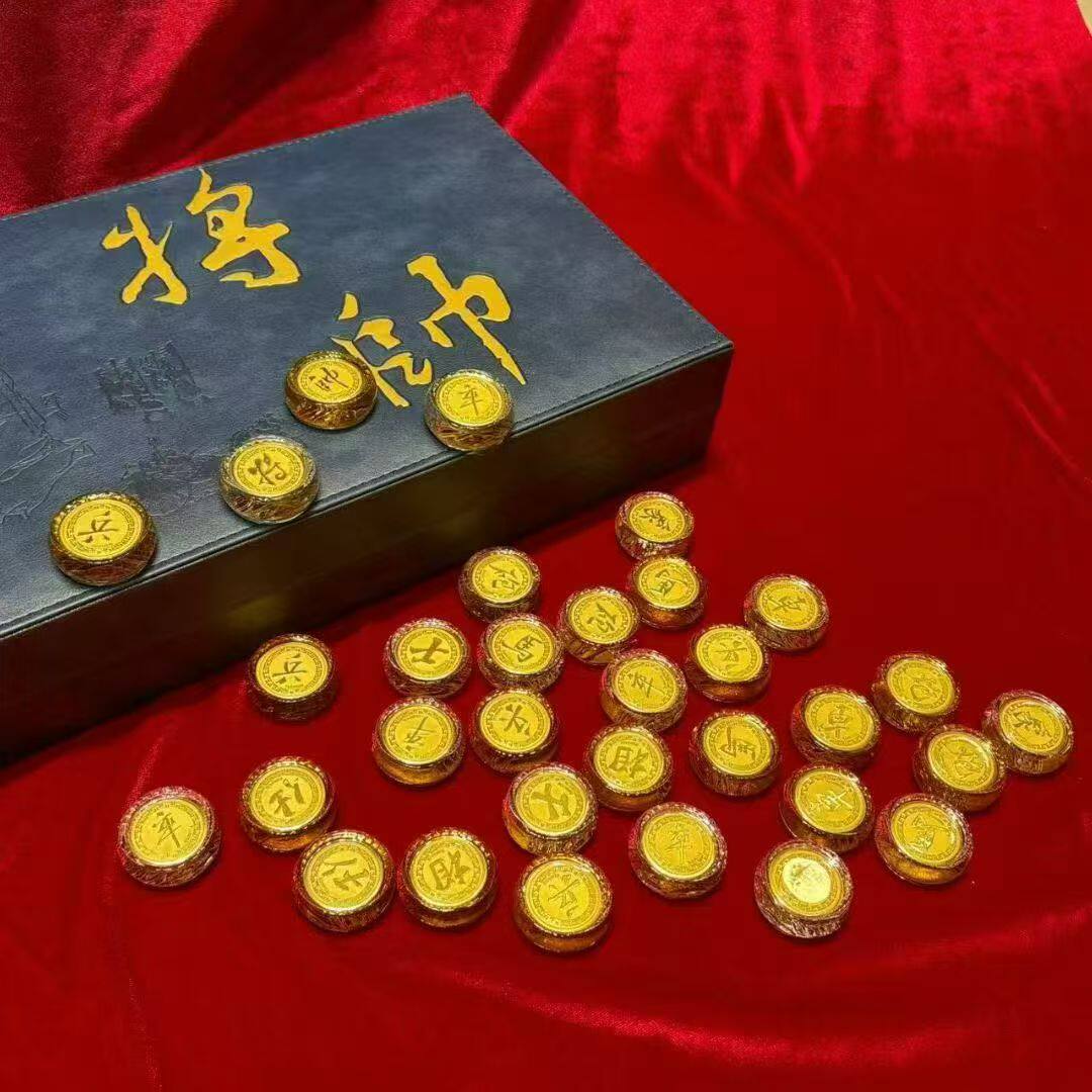 金包银旗开得胜象棋摆件客厅棋盘礼品装饰摆件收藏送礼送节日礼物