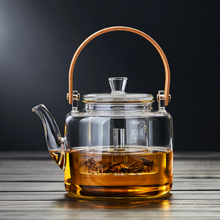 电陶炉烧水壶高硼硅家用提梁壶泡茶壶 玻璃蒸煮茶壶耐高温2025新款
