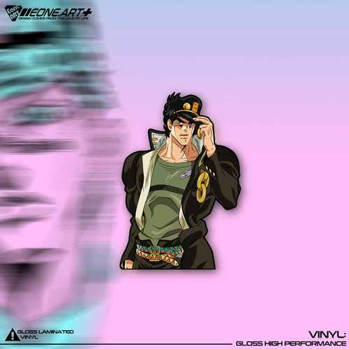 JOJO的奇妙冒险承太郎反光贴贴纸