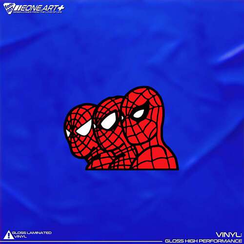 反光蜘蛛侠SpiderMan回头杀贴纸