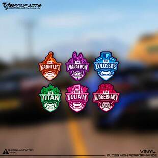 EONE反光车贴 FORZA HORIZON极限竞速地平线车队logo防水套装贴纸