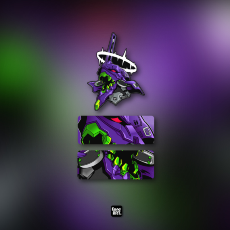 EVA福音战士初号机反光防水贴纸