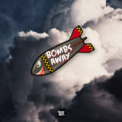 可爱鲨鱼炮弹BOMBS防水反光贴纸