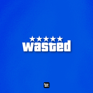 GTA俠盜獵車手經(jīng)典 EONE鏤空車貼 口語(yǔ)WASTED玻璃漆面通用防水貼紙