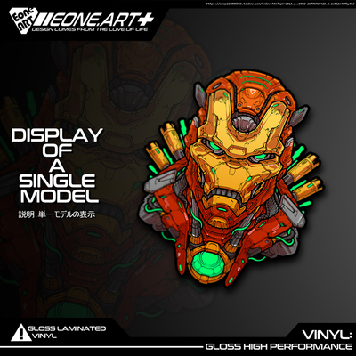 反光贴防水防晒贴纸钢铁侠