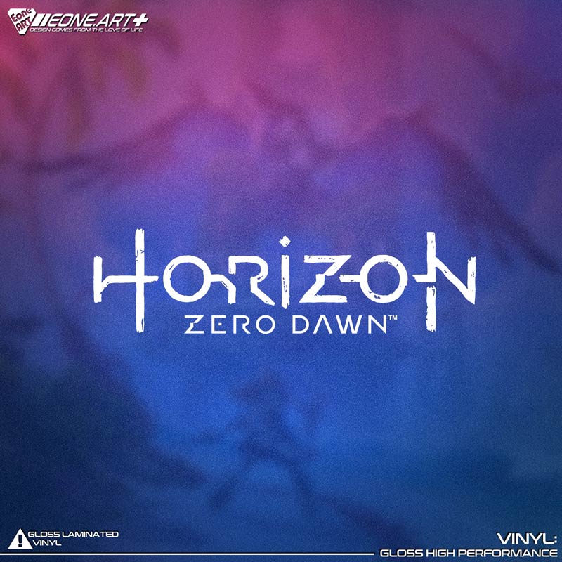 EONE镂空车贴地平线零之曙光 Horizon logo 机箱机车车身玻璃贴纸