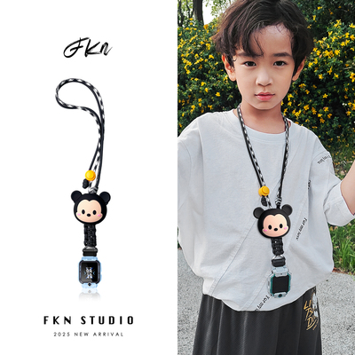 多种卡通适用小天才Z11电话手表带Z10挂绳Z7SZ10/Z9巅峰Q1/Q2A/D2/D3/Z6pro/Z8A/Z6S/Z2/Z1S少年版儿童挂脖绳