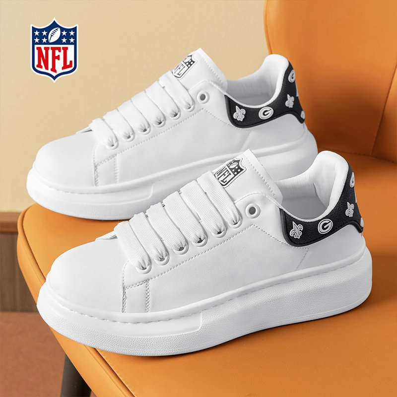 NFL官方品牌正品小白鞋板鞋女鞋百搭休闲运动舒适鞋子增高小白鞋图片
