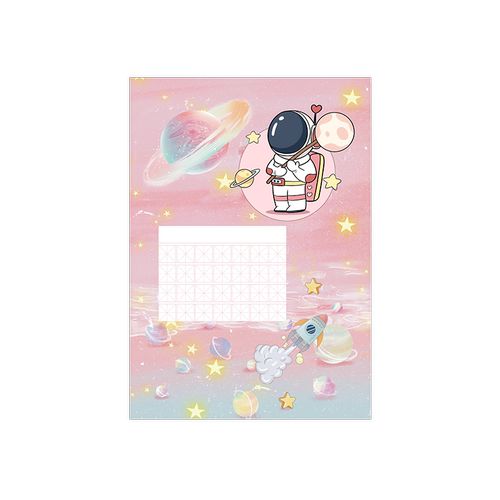 创意硬笔书法纸作品纸a4卡通航天科技强国太空宇航员主题田字格小学生古诗词字帖创作练习比赛专用加厚展示纸