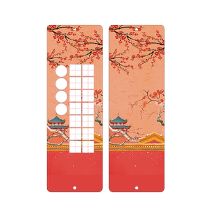 创意镂空古风空白书签古典中国风精美山水画卡纸田字格小学生文创diy手写硬笔书法作品新年送老师礼物小卡片