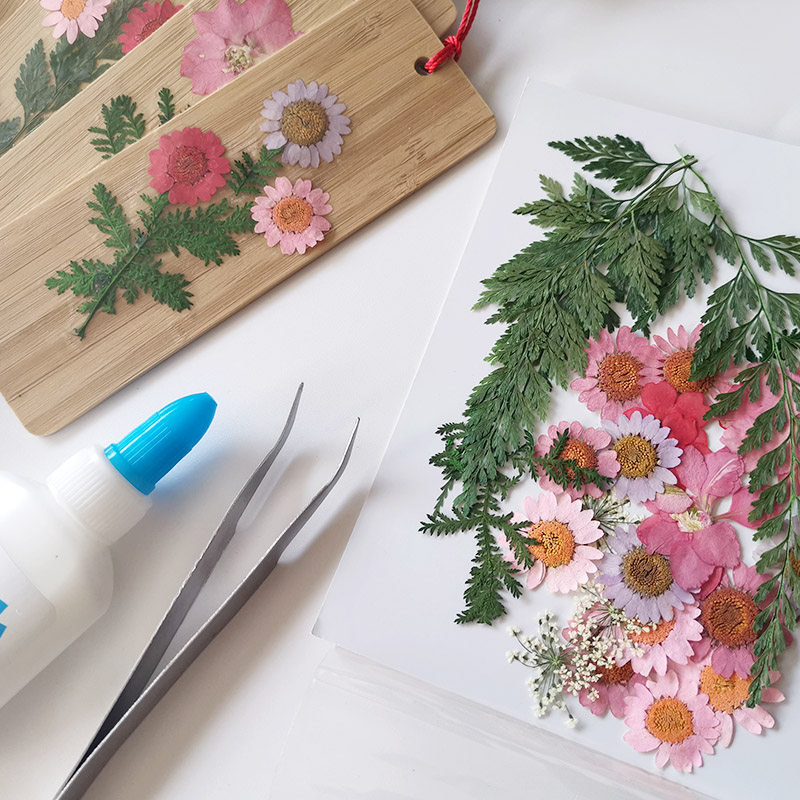 护士节干花贺卡diy制作材料包节日通用生日自制祝福手工伴手礼小卡片