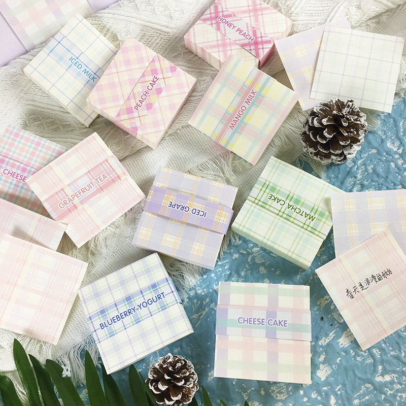 格子系列无粘性便利贴
