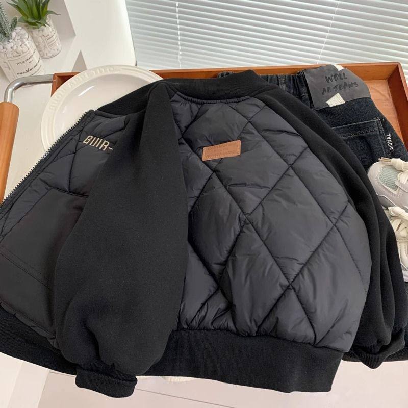 男童秋冬棉服棒球冬季2025新款棉衣加厚宝宝洋气男孩外套中小儿童