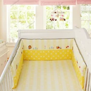 Bàn chăm sóc em bé bằng vải cotton bọc bộ đồ ăn bộ đồ giường có thể tháo rời và có thể giặt được hàng rào va chạm một mảnh - Túi ngủ / Mat / Gối / Ded stuff