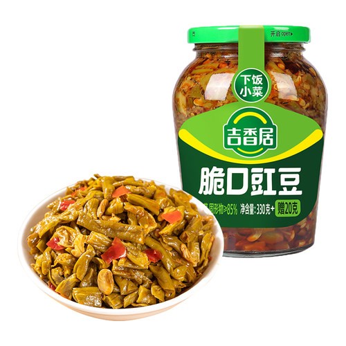 吉香居350g瓶装脆口豇豆四川