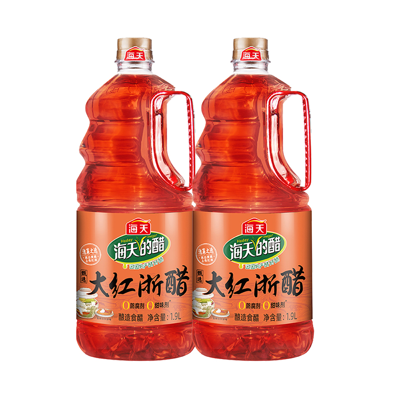 海天大红浙醋1.9L大瓶装
