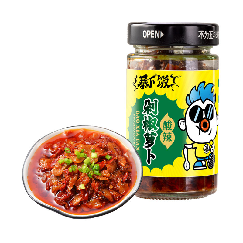 吉香居剁椒萝卜酸辣味暴下饭定制