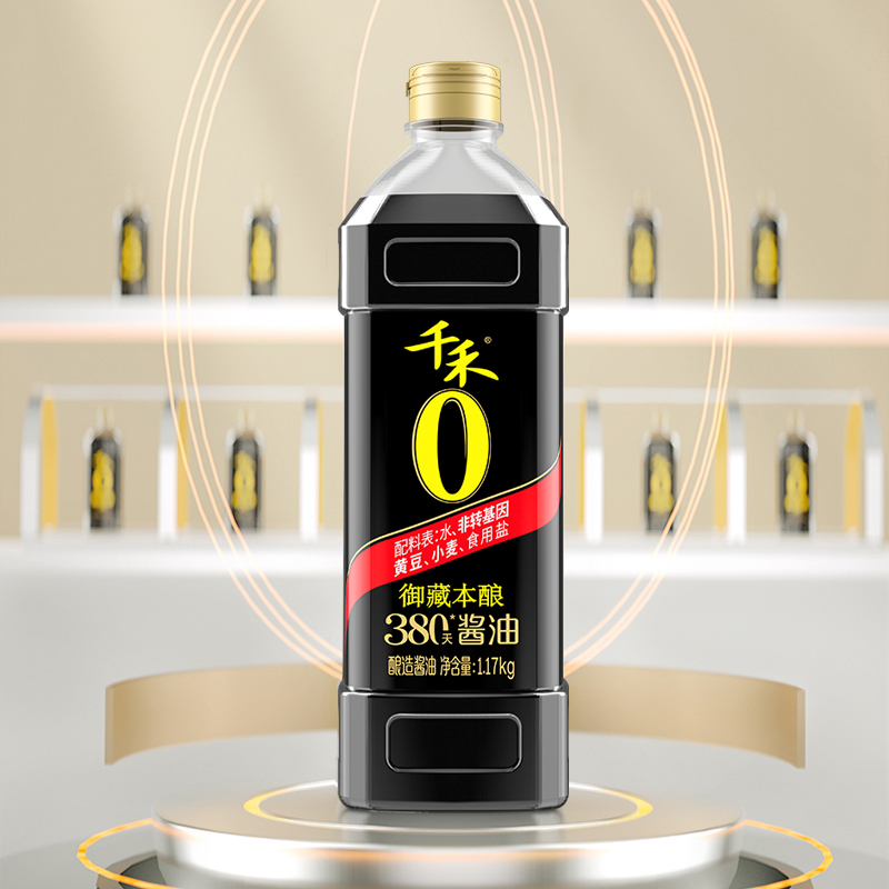 千禾零添加酱油特级生抽380天