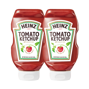 亨氏墨西哥原装 家用0脂肪汉堡披萨薯条蘸料 进口番茄沙司567g瓶装