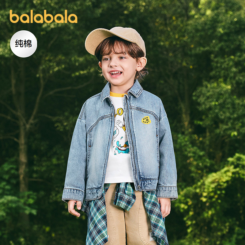 巴拉巴拉balaOne外套牛仔上衣潮