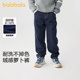 中大童加绒裤 子秋冬2024新款 童装 巴拉巴拉男童牛仔裤 儿童萝卜裤 潮