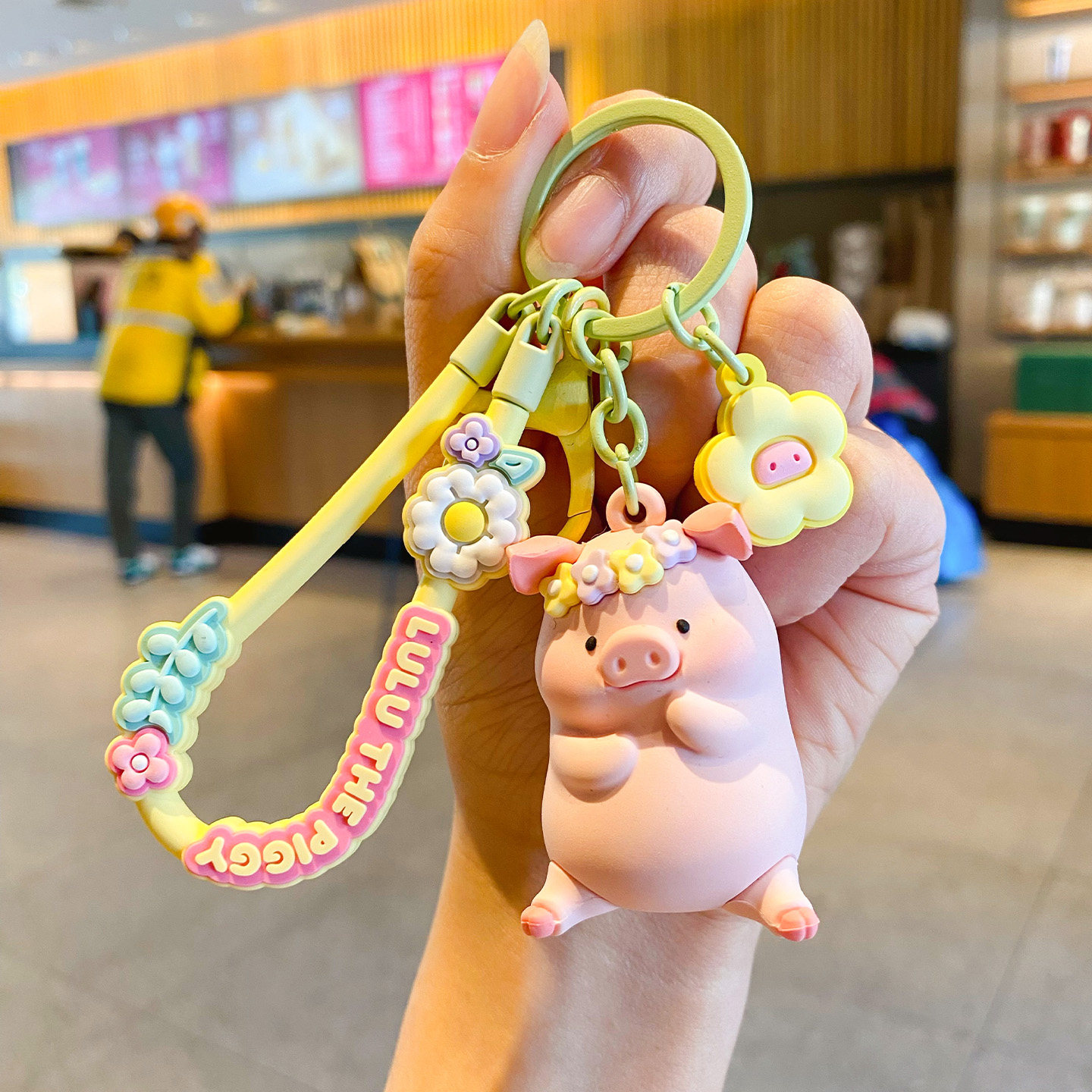 新款罐头猪lulu挂件钥匙扣可爱卡通汽车钥匙扣萌萌公仔背包小挂件,汽车用品/电子/清洗/改装,车用钥匙扣,淘宝优惠券,粉丝福利购,淘宝优惠卷