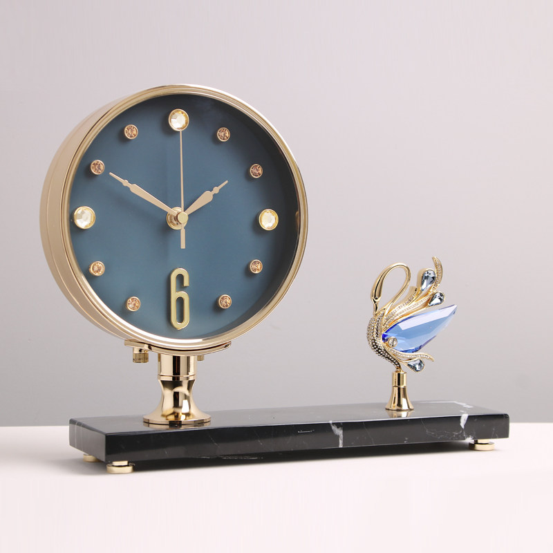 高端钟表座钟现代轻奢客厅家用台式创意桌面时钟摆件大气简约台钟,家居饰品,座钟,淘宝优惠券,粉丝福利购,淘宝优惠卷